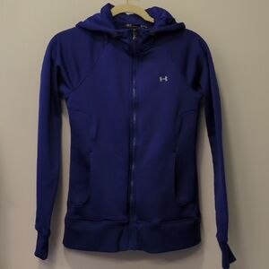 Under Armour Deep Blue Full-Zip Athletic Jacket